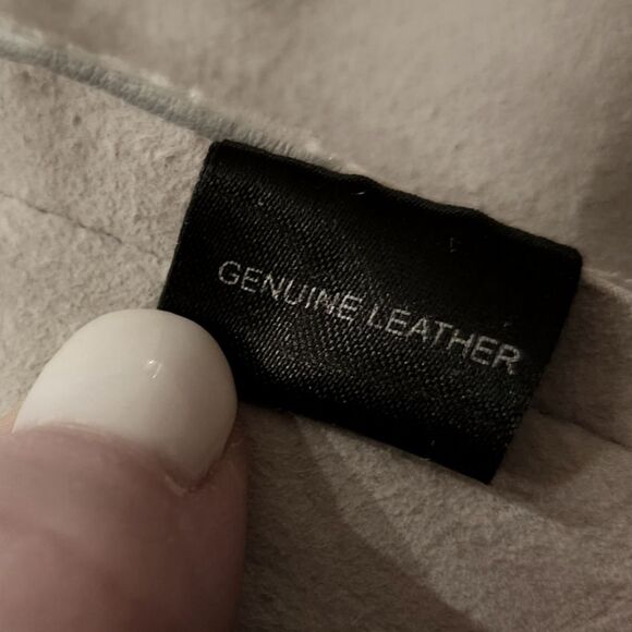 INTERMIX Baseball Hem 100% Leather Mini Skirt sz S.   (514) - Picture 7 of 7